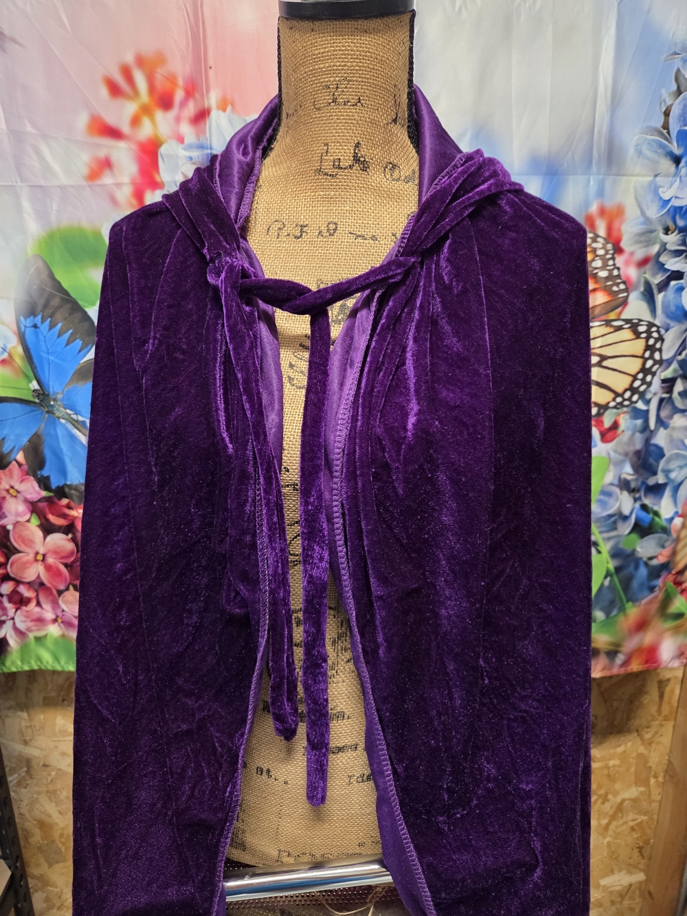 🍍Purple Velvet Hooded Cape